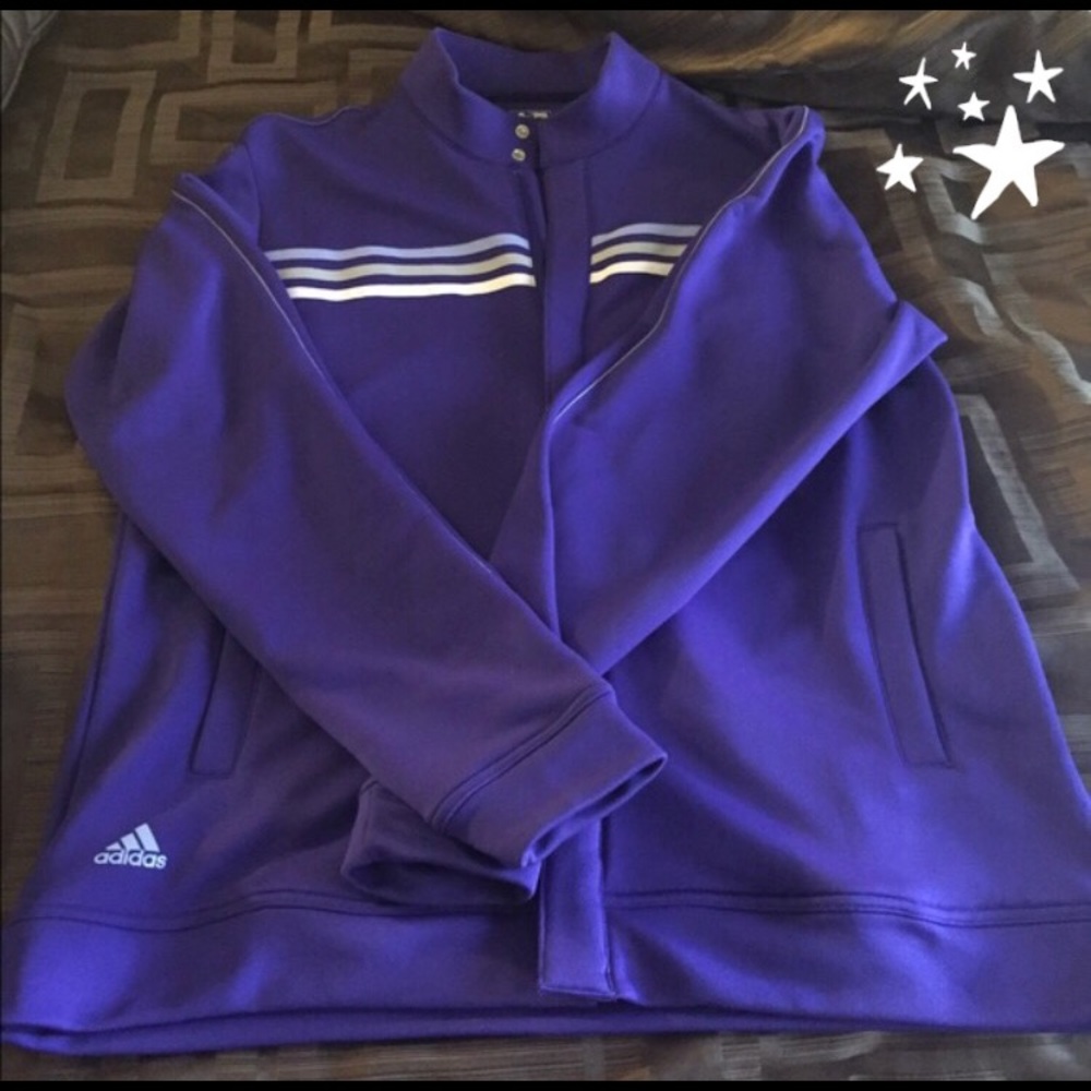 Adidas Climalite Zipper Jacket- Purple